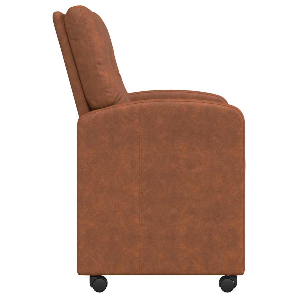 Dining Chairs with Casters 2 pcs Brown 57 x 67 x 95 cm