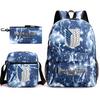Attack Giant Elementary School Bag Backpack Casual School Bag Three-piece Set