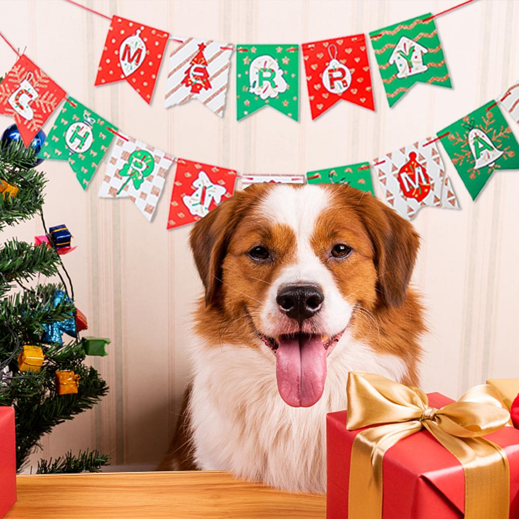 1 adet Set 9.8ft Kırmızı Beyaz Yeşil Kağıt Kart Tebrikler Afişi Noel İçin Özel Afiş Doğum Günü Afişi Harf Afişi