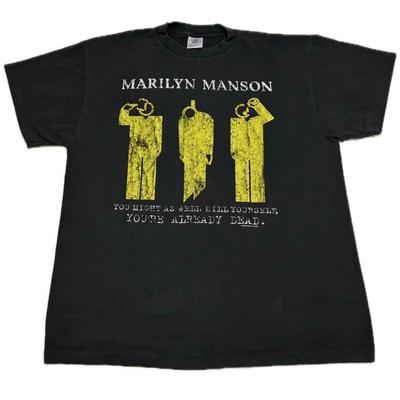 Vintage 1996 MARILYN MANSON You re Already Dead XL Single Stitch T-Shirt REPRINT