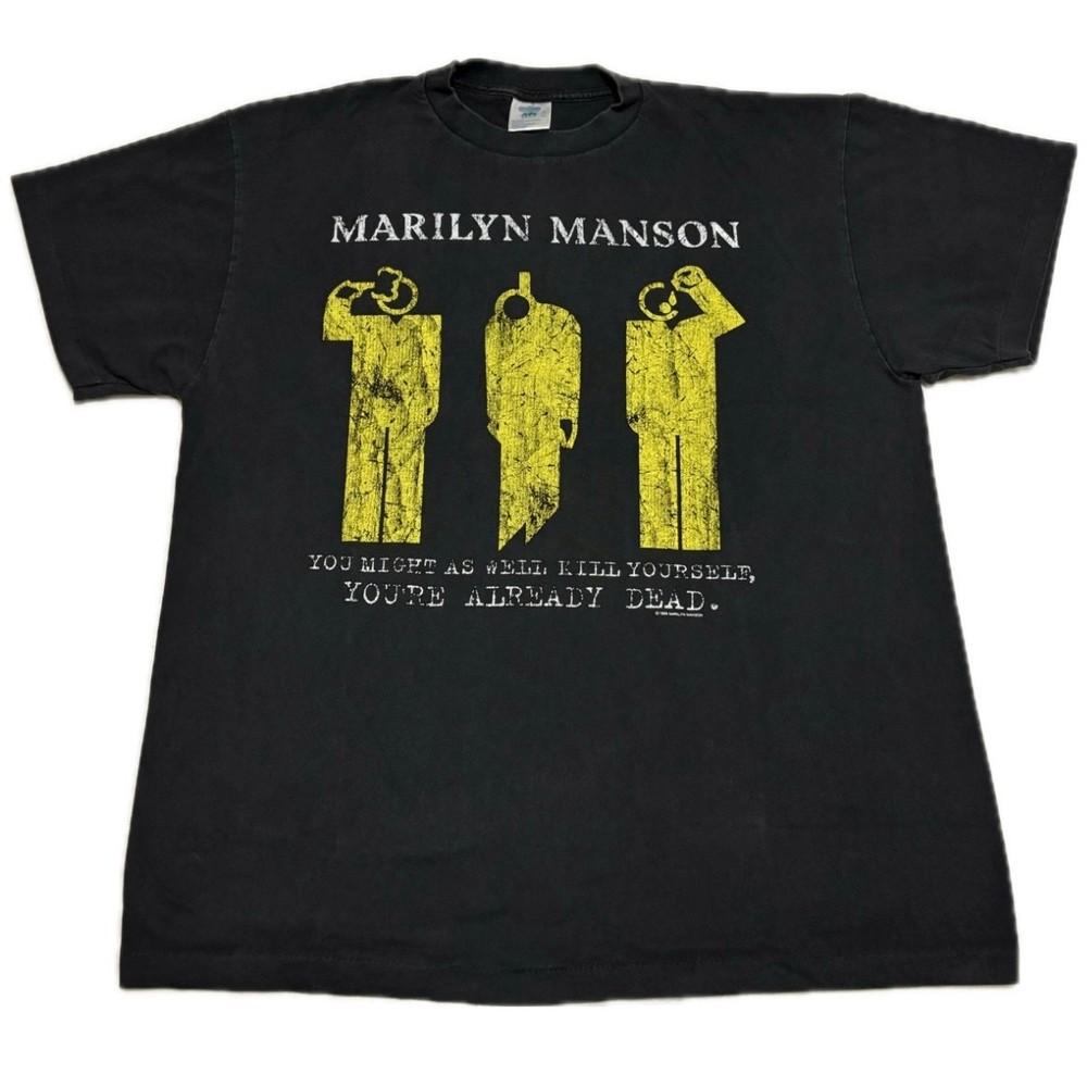 Vintage 1996 MARILYN MANSON You Re Already Dead XL Single Stitch T-Shirt REPRINT