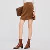 [A-line Skirt] Winter Design Sense Solid Color Commuting High Waist Versatile Temperament Half Skirt for Women
