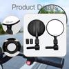2 Pieces Bike Handlebar Mirror Handlebars Mounted Sturdy Ajustable Rear View Mirrors Rearview