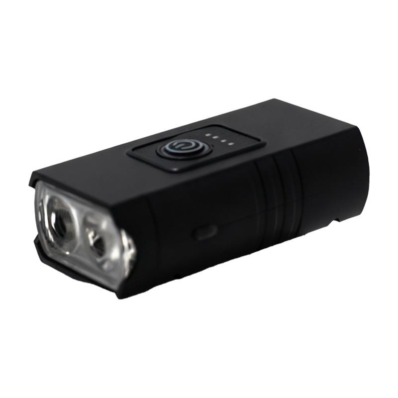 USB Rechargeable Super Bright Double Front Bicycle Light for Night Riding