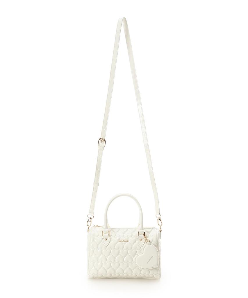 Samantha Vega Eternal Heart Quilted Mini Boston Bag for Women