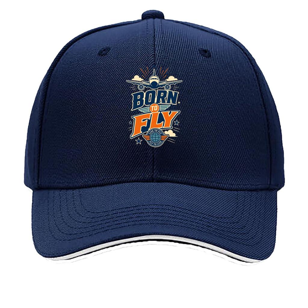 Sky Dream Aviation Quote Graphic Sandwich Baseball Cap Sun Cap Outdoor Workouts Hat