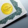 CHGCRAFT 150CS Perfect Attendance Gold Embossed Envelope Seal Stickers