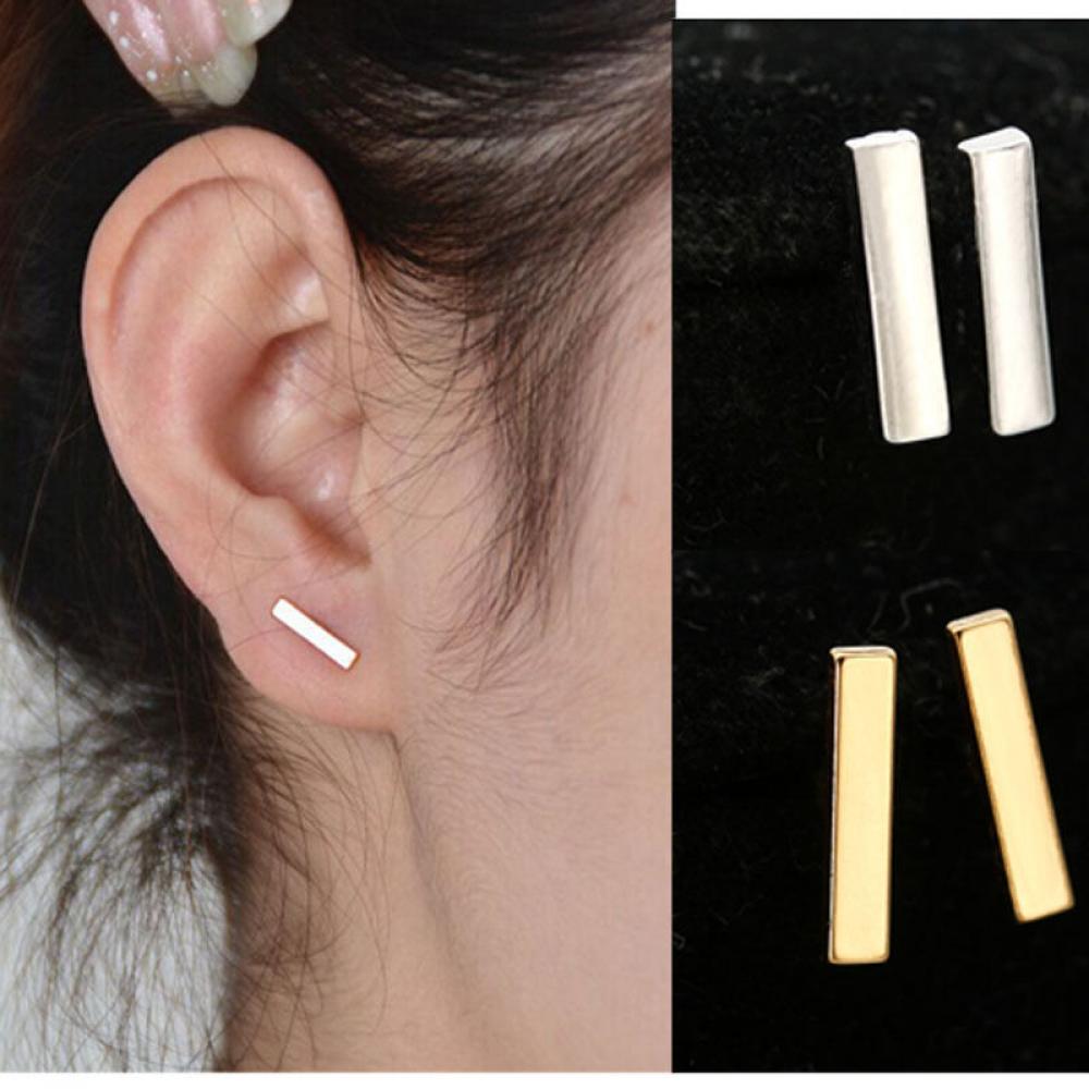 

1 Pair Fashion Women Cute Tiny Ear Stud Punk Earrings Bar