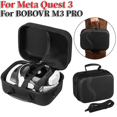 Estojo de transporte portátil para Meta Quest 3 Travel Case VR Bolsa de armazenamento de maior capacidade para BOBOVR M3 PRO Bolsa EVA Acessórios VR