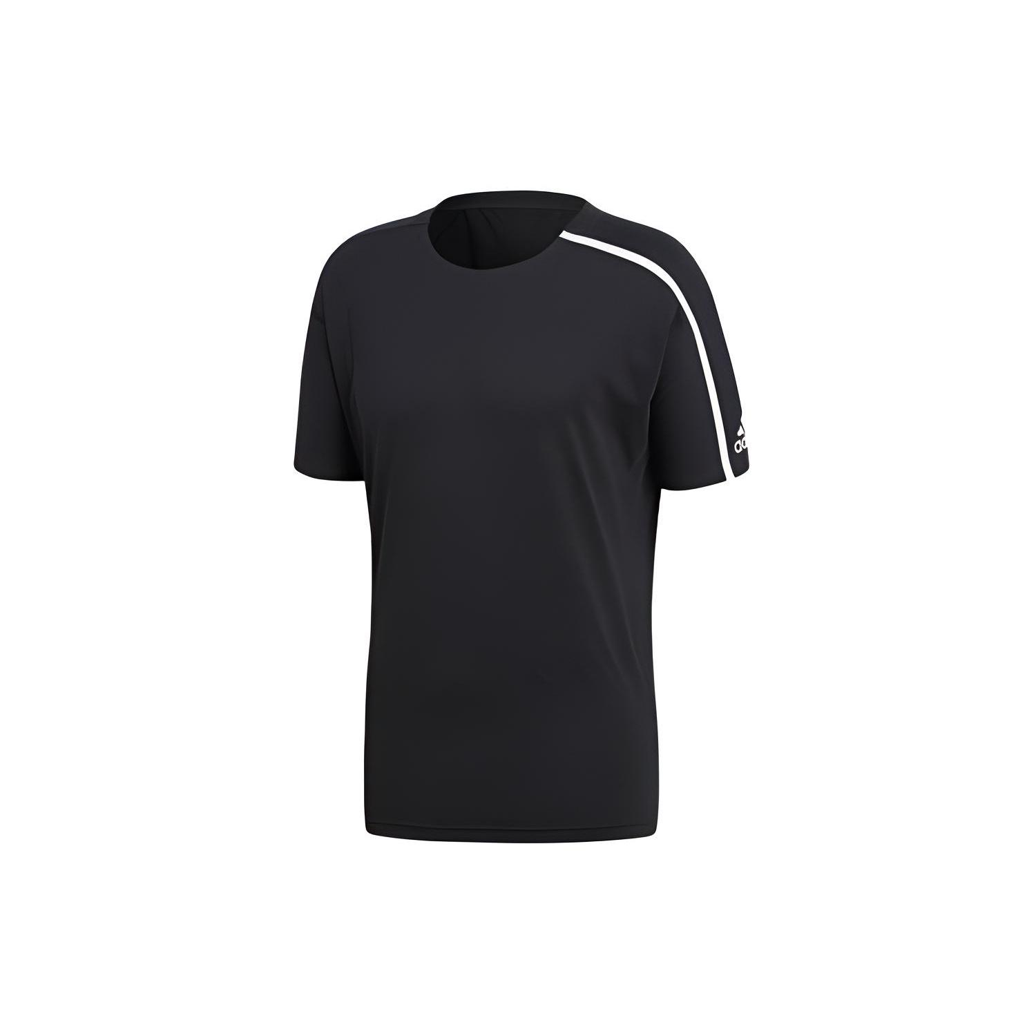 adidas Sports Round Neck Z.N.E. Tee  Black White  Men s DM7592 L