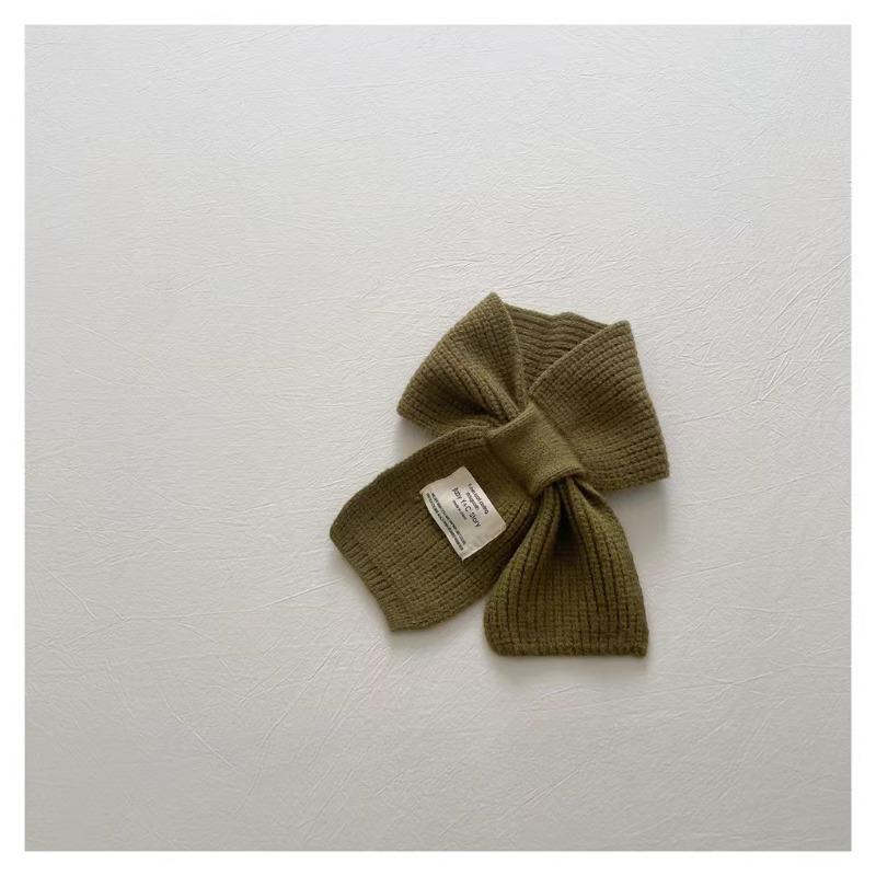 Eșarfă moale tricotată pentru copii, iarnă caldă pentru sugari, copil mic, șal pentru gât, modă pentru copii, fată, băiat, eșarfe pentru bebeluși, batic de culoare uni