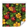 Ladybugs Wallpaper Olive and Red for Living Room and Bedroom 50x1000