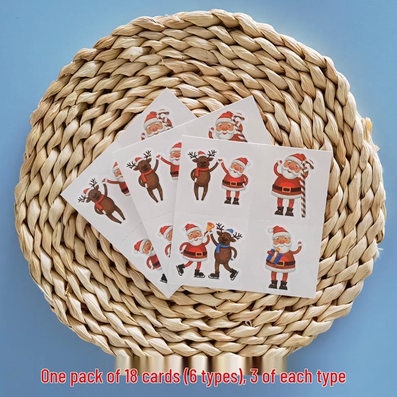 Neue Kinder Weihnachts-Cartoon Tattoo Aufkleber