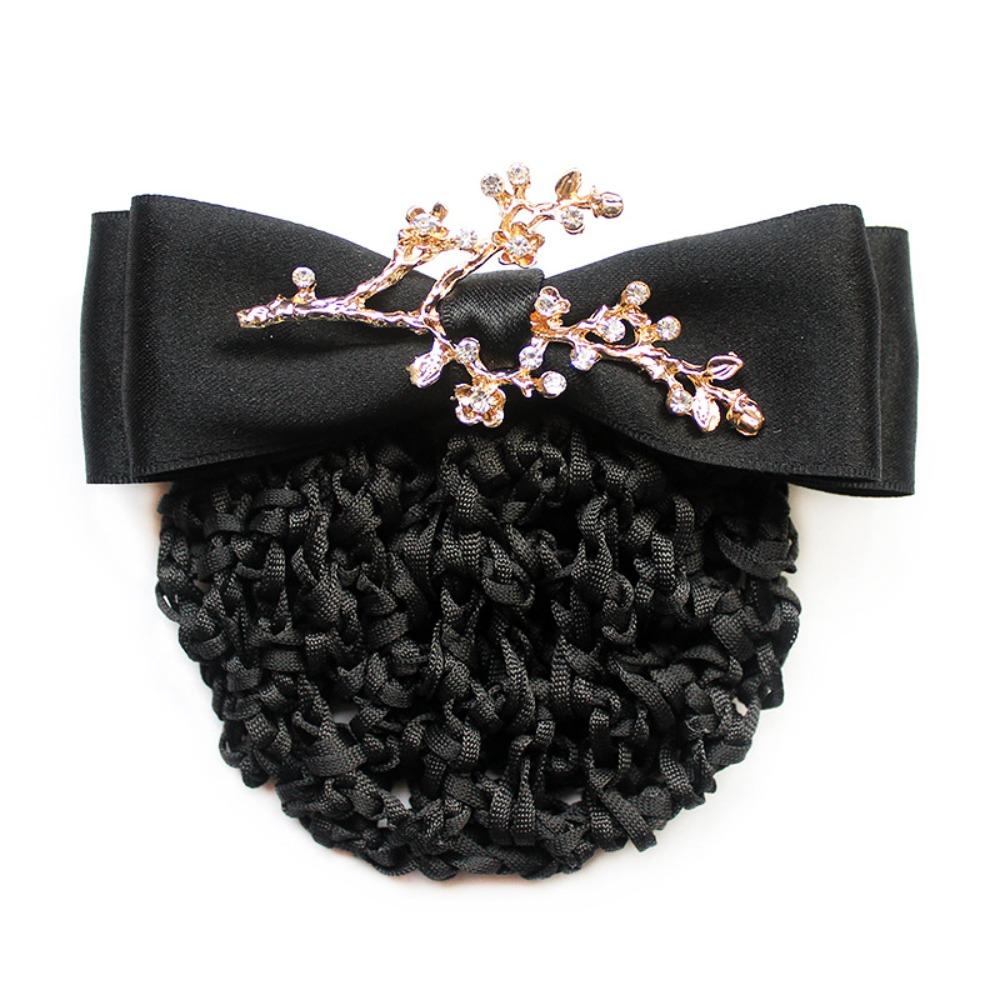 Women Spring Clips Korean Bun Snood Ballet Dancing Hairnet Hairgrips Cover Net  Waiter