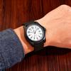 Quartz Analog Simple Quartz Watch with Black Silicone Popular Gift [BUREI] Men's Date, Waterproof, Luminous, Lightweight, Strap, Unisex, Stylish,