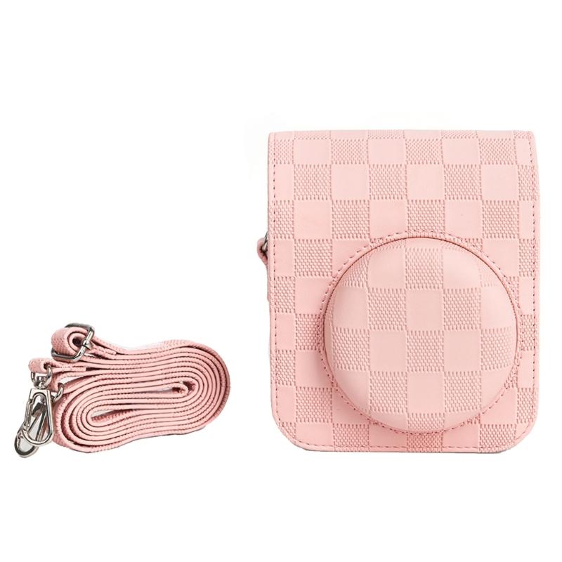 Portable Camera Bag, Small Camera Case Camera Shoulder Bag PU Purse Fashion Pattern Camera Case for Mini12 Cameras