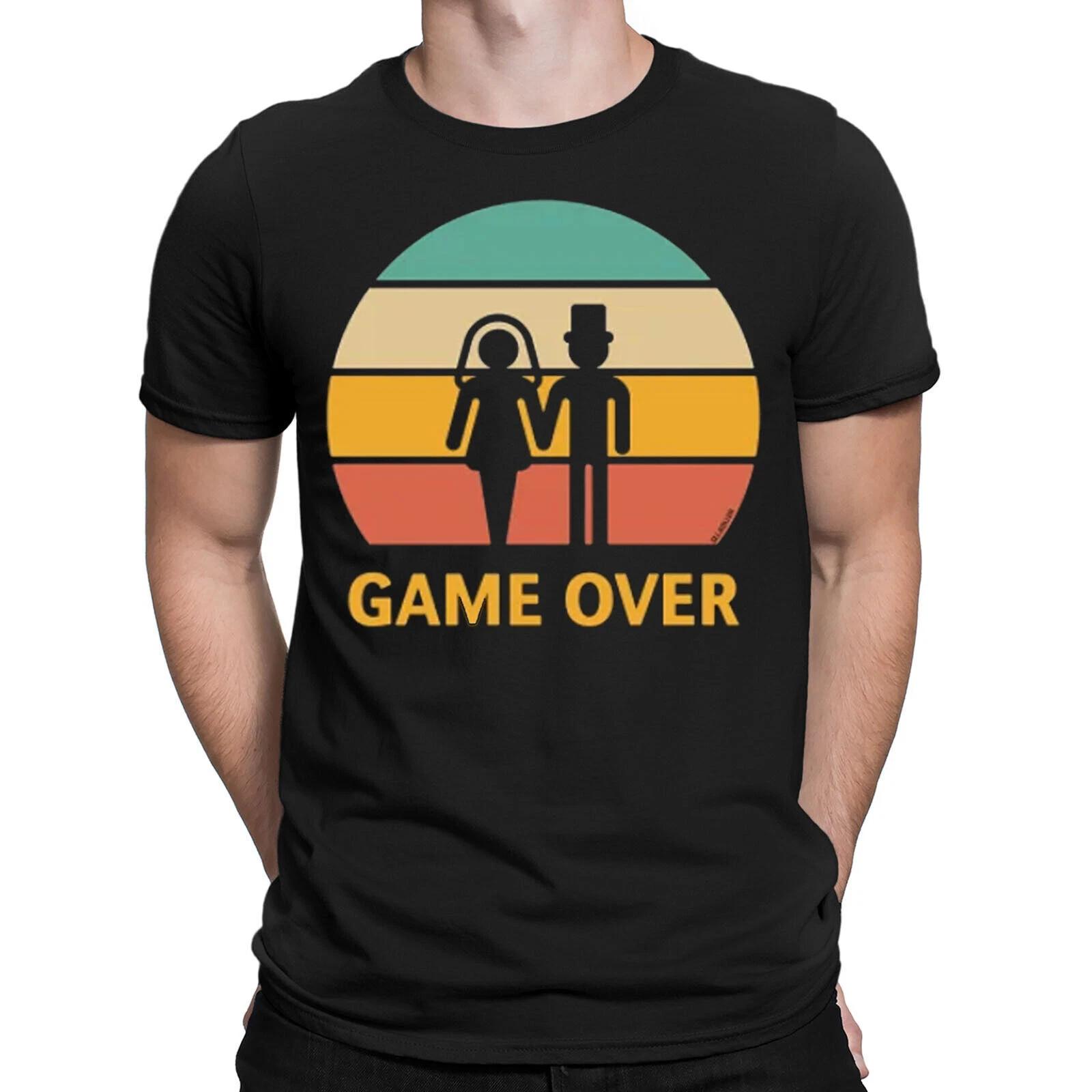 

Stag Party Wedding Gift Bachelor Life Over Funny Mens Womens T-Shirts Top #DNE 2XL