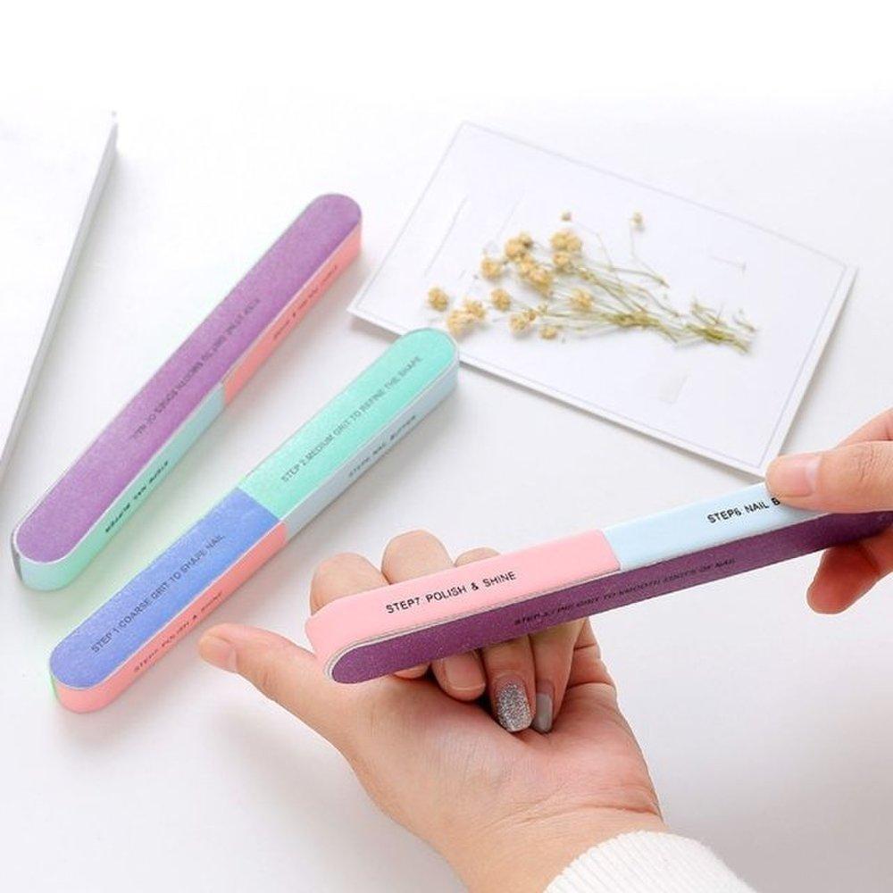 

7-sided self nail care trimming buffer sanding block nail file (WDCC04B)
