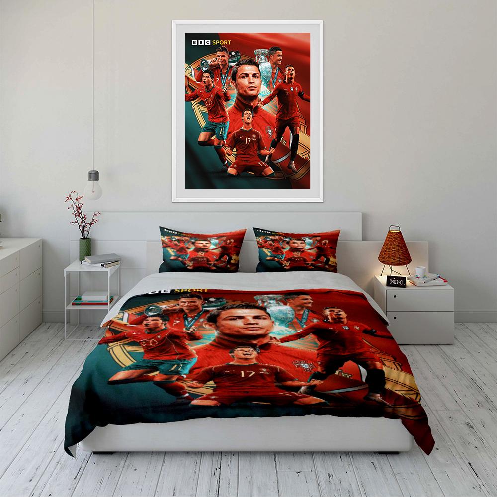 """Set Biancheria da Letto Stella del Calcio""" Set Biancheria da Letto""" (1 copripiumino, 2 federe, piumino non incluso)