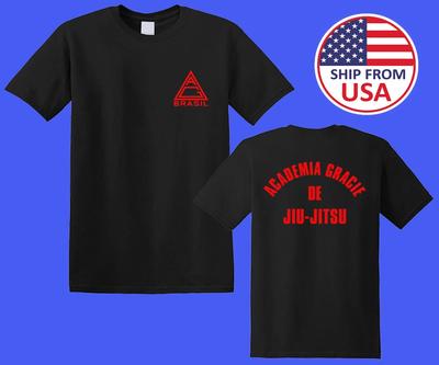 Academy Gracie Jiu Jitsu Brasil Men's Black Size S-5XL