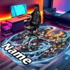 Custom Name Personalized Demon Slayer Print Carpet, Versatile Home Decor Rug, for Playroom, Apartment, Balcony, Entryway, Hallway Gift
