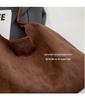 Borsa Tote in Velluto da Donna - Grande Capacità, Semplice Stile Francese, Perfetta per Lavoro e Pendolarismo