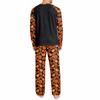Men's Halloween Pajama Set Long Sleeve Round Neck Top and Pants Casual Comfortable Sleepwear
