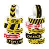 12 Rolls Caution Washi Tapes Construction Themed Slogan Yellow Red Black Self Adhesive Masking Tape for Diary Journal Gift