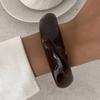 SHIXIN 3 Styles Retro Brown Irregular Resin Wide Bracelets for Women Boho Stackable Thick Acrylic Bracelet Bangles Jewelry Gift
