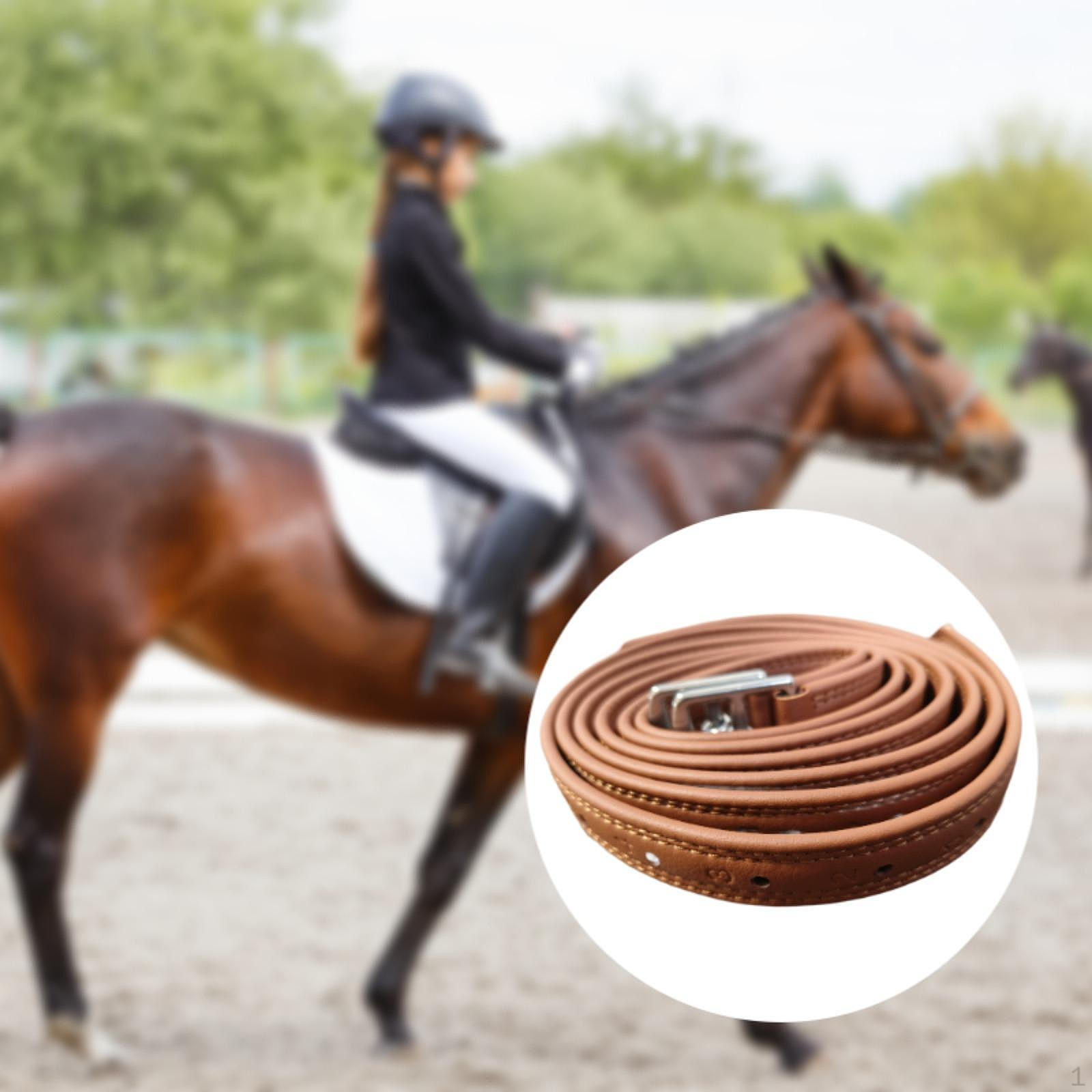 

2 шт. Английские стремена из кожи для конного спорта, снаряжение для верховой езды с пряжками коричневый