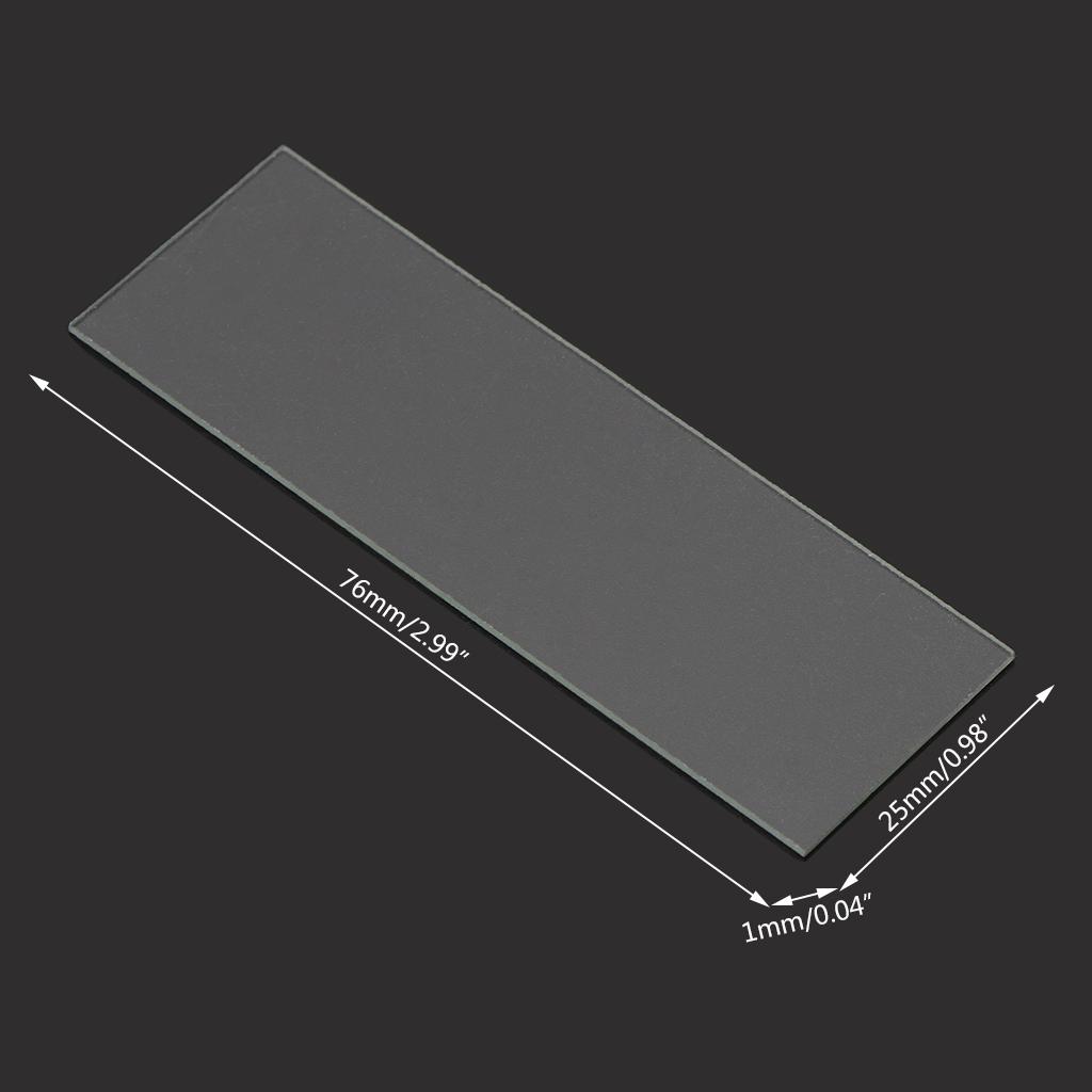 Microscope Adapter Thickness Cavity Glass Coverslips Single Flat Microscope Glass Slides Microscope Parts 50Pcs 1mm