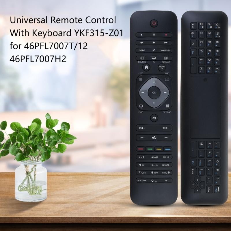 Universal Remote Control YKF315-Z01 for 46PFL7007T/12 46PFL7007H2 Television Remote Control With Keyboard LCD TV