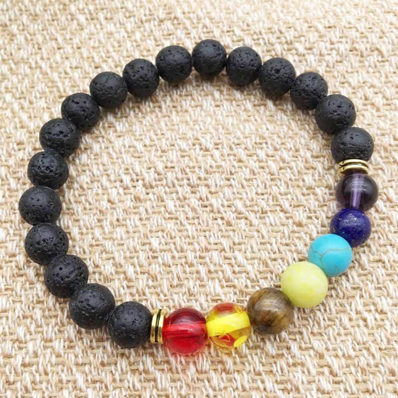 

Solar System Galaxy Bracelet: Natural Stone Eight Planets Design