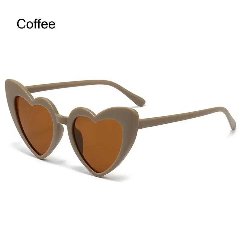 Kids Heart Sunglasses Cartoon Eyewear Vintage Heart-Shaped for Boys Girls 3-9 Years Toddler Sunglasses Outdoor Children Glasses