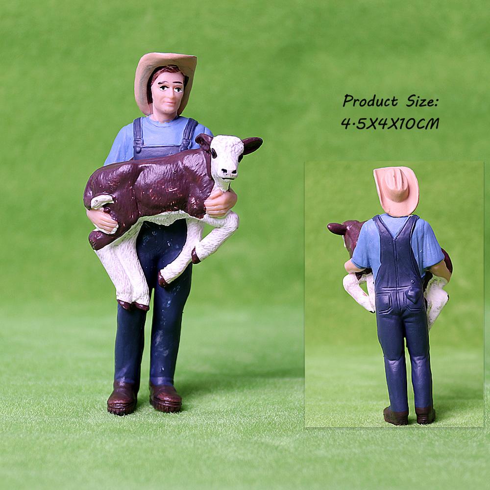 Worker Kid Toy Farm Staff Farmer People Model Farm Human Figure Home Decoration Simulation Farmer
