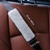 2pcs Soft Plush Car Interior Seat Belt Cover, Anti-leakage Cross Bag Strap Shoulder Protector for Winter