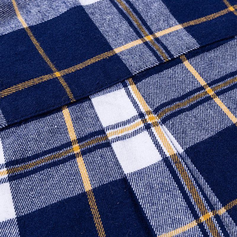 11XL / 160KG Flanellhemden Herren Große Größe Kariert Langarm 100% Baumwolle Kariert Elegante Hemden Mann Freizeitkleidung Plus Übergröße
