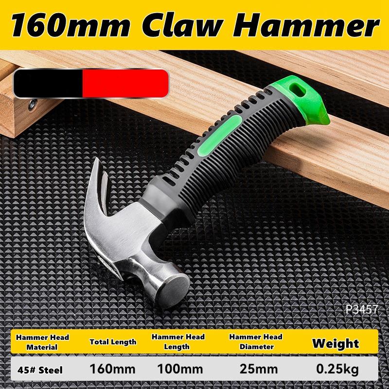 

Многофункциональный молоток-гвоздодер с роговидным бойком, инженерная рукоятка, легкий, портативный, столярный, для разбивания окон, ручной инструмент