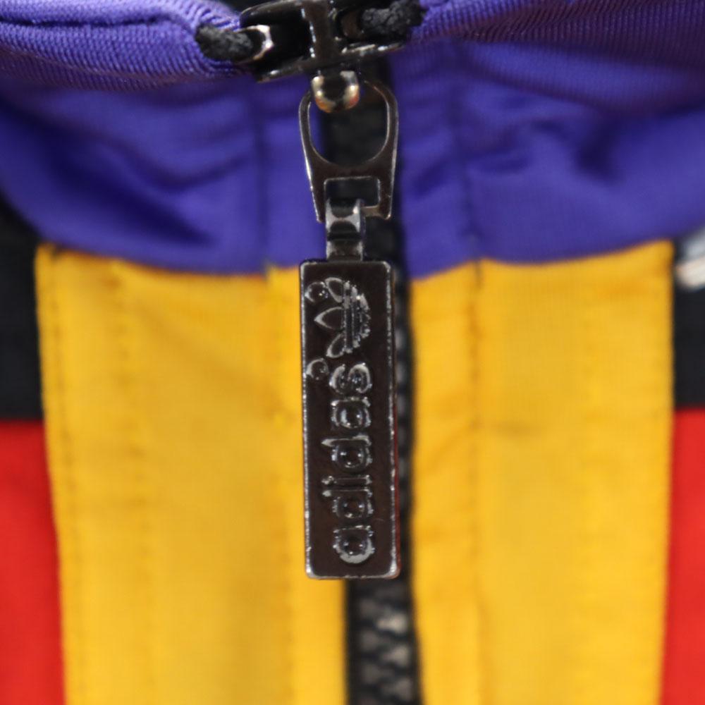 adidas 80s Vintage International Flag Tag, Multicolor Trefoil logo Track jacket Men's Used