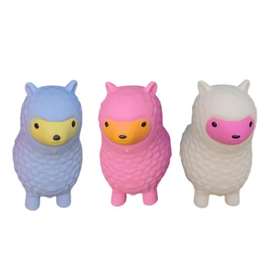 

Alpaca Squeeze Toy Colorful Lights Flashing Animal Doll Soft Plastic Pinch Toy Relieve Boredom Lovely Squeeze Cartoon Doll Anti-stress