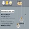 Luxury Crystal Pendant Light: Elegant Bedside or Background Illumination