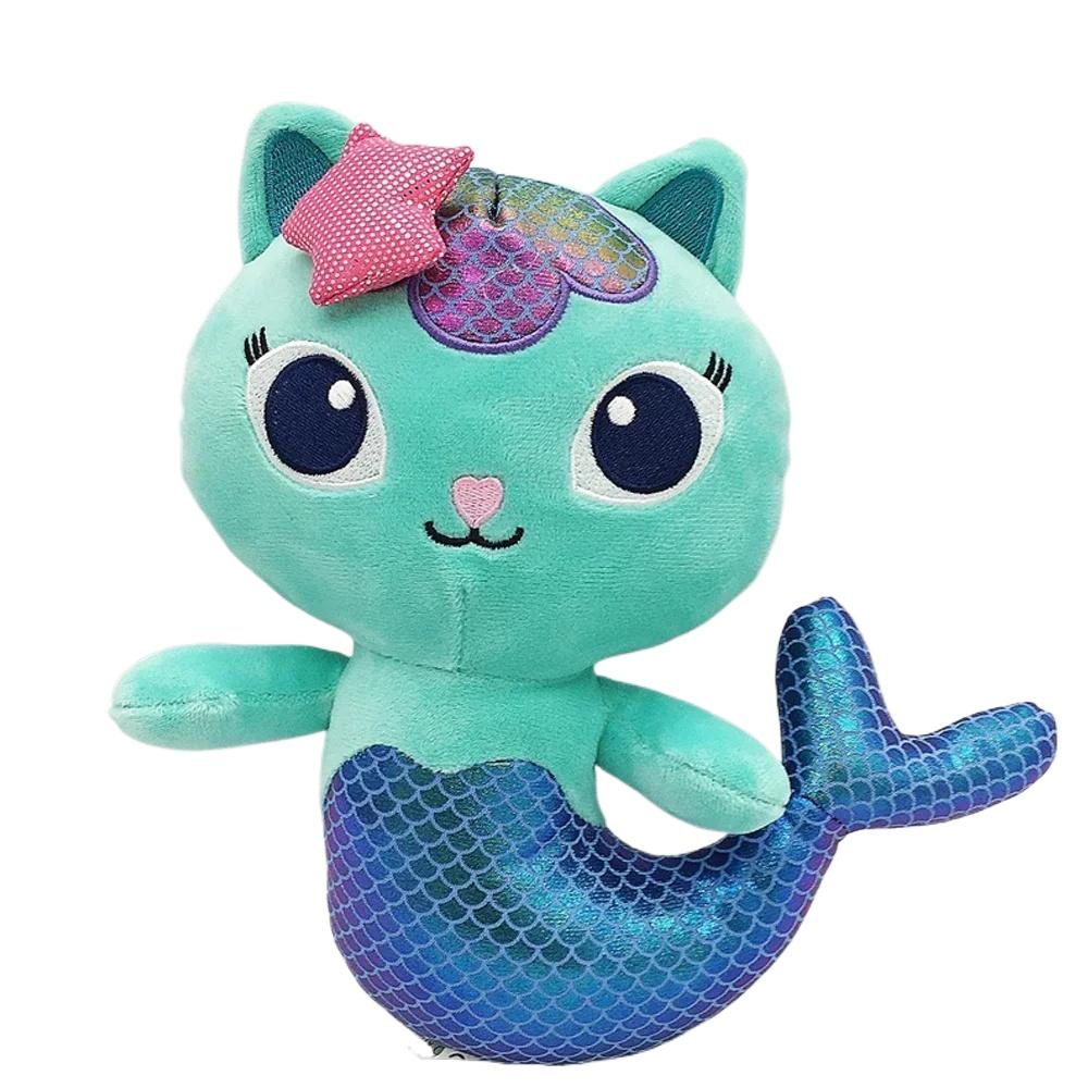 

25 см кукольный домик Гэбби плюшевая игрушка мультяшная мягкая игрушка русалка кошка русалка плюшевая кукла детский рождественский подарок