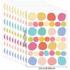 10 Sheets Colorful Dots Sticker Circle Wall Decal for Bedroom Playroom Decors Removable PVC Sticker Nursery Decoration