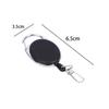 Belt ABS Chain Clips ID Lanyard Recoil Keychain Badge Holder Badge Reel Retractable Pull Key Ring