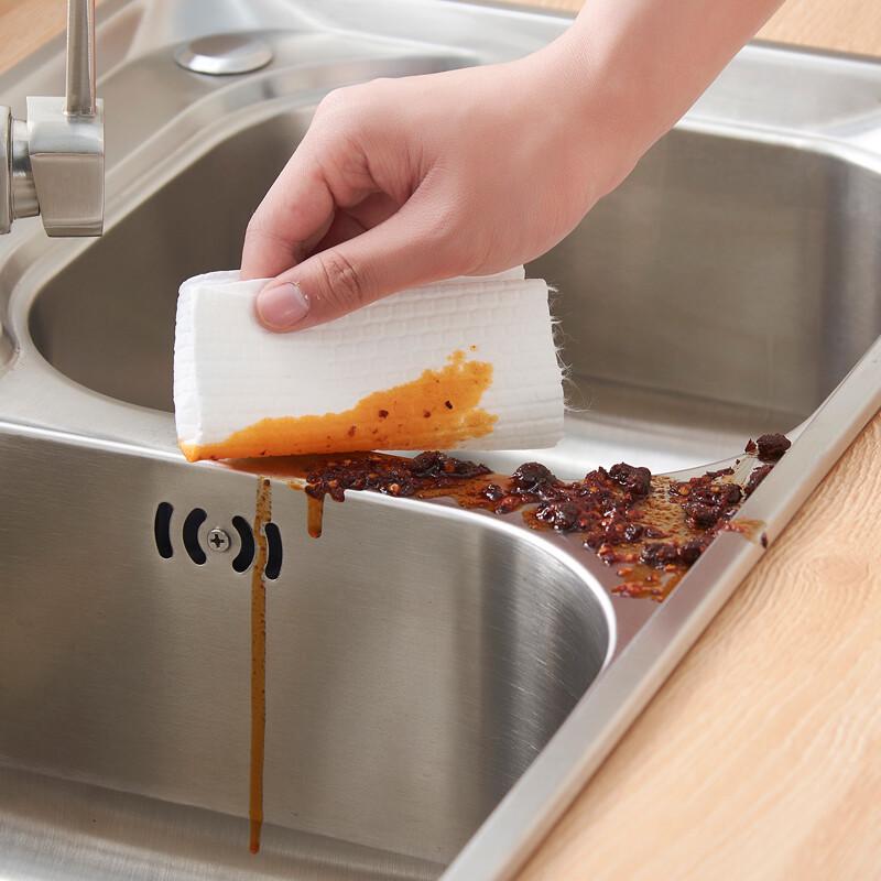 Dual-Use Kitchen Cleaning Cloth: Absorbent, Non-Stick, Disposable for Wet & Dry Use