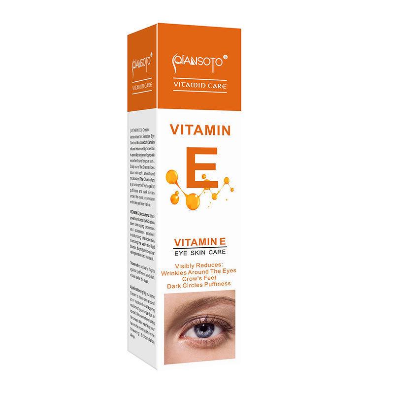 QIANSOTO Vitamin E Eye Serum: Reduces Wrinkles, Dark Circles, Eye Bags