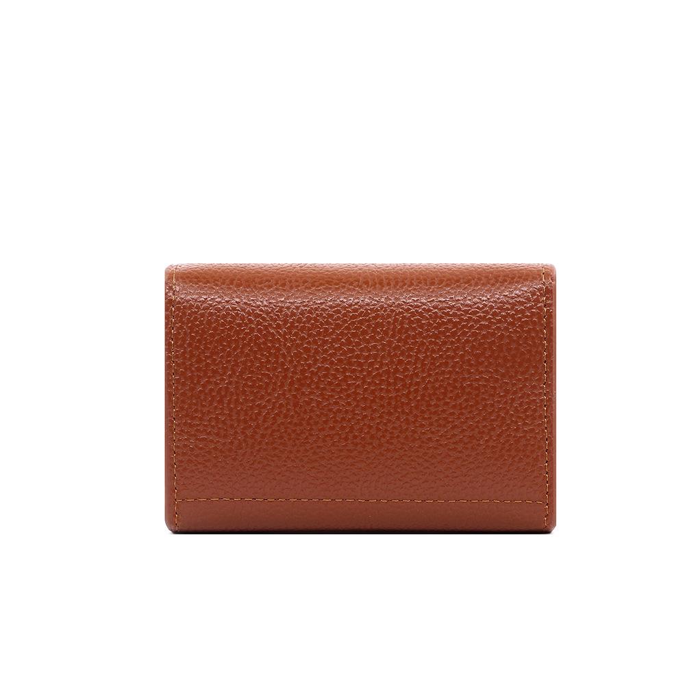 Simple & Portable Coin Pouch: Soft Lychee Texture, Large Capacity for Change & Cards