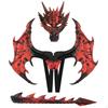 Dragon Costume Set Vivid Wing Attachments Masked Lightweight Toy for Kids, Young