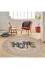 Rovigo Home Zmywalny Okrągły Dywan z Nadrukiem RHM7066-SD350