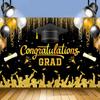 Glitter Graduates Background Congratulations Grad Happy Graduation Banner  Photo Booth